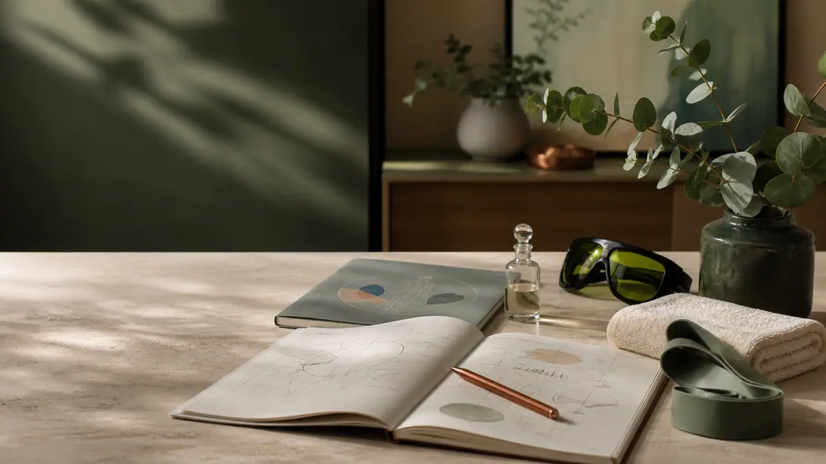 A multidisciplinary consultation table with wellness and treatment-planning details